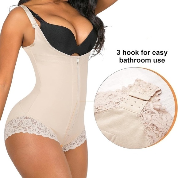 SHAPERX Shapewear for Women Tummy Control Body Shaper Bust Bodysuit 2XL NWT - Picture 6 of 9